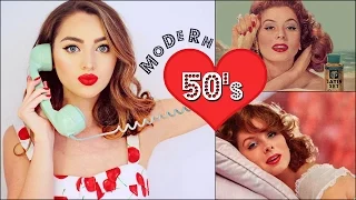 Recreating CLASSIC 50's Makeup & Hair Tutorial | Vintage Beauty