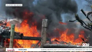 Mojave man tries to move on after fire destroys many mementos