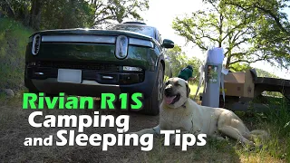 How to Camp and Sleep with the Rivian R1S ~ Camping Tips after 2 Months Ownership