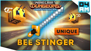 BEE STINGER UNIQUE Full Guide & Where To Get It (Rapier) in Minecraft Dungeons Creeping Winter DLC