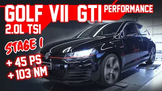 VW Golf VII 2.0L GTI Performance | Stage 1 | 100-200 km/h | mcchip-dkr