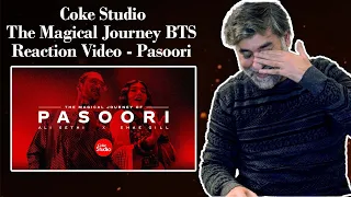 Ali Sethi Pasoori The Magical Journey BTS reaction video Very emotional reaction video @cokestudio