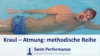 Kraulatmung:  Wie atme ich beim schwimmen?Richtige Kopfhaltung - methodische Reihe