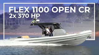 Testamos o Flex 1100 Open CR, o superinflável da Flexboat, Teste 6 - Minuto Náutico - Marcio Dottori