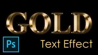 GOLD Text Effect | Adobe Photoshop Tutorial