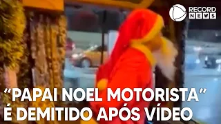 Motorista é demitido após dançar vestido de papai noel enquanto dirigia