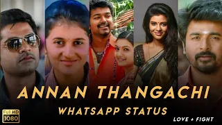 🥰ANNA THANGACHI 🤩 | WHATSAPP STATUS | 😘BROTHER SISTER😠 | WHATSAPP STATUS