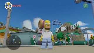LEGO Dimensions - Simpsons Springfield - Open World Free Roam Gameplay