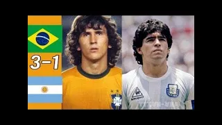 Brazil 3 x 1 Argentina (Zico, Maradona, Kempes)  ● 1982 World Cup Extended Goals & Highlights HD