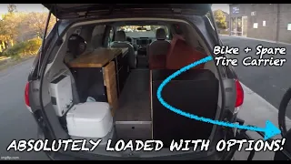 Toyota Sienna mini Vanlife Camper Build Walkthrough, Full of Adventure Features