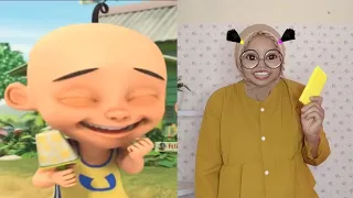 Tiru upin ipin makan ais krim buatan kak ros