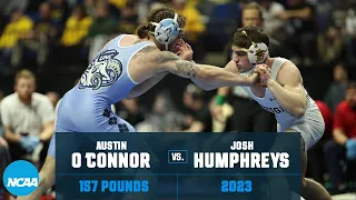 Austin O'Connor vs. Josh Humphreys — 157 LB Semifinals - 2023 NCAA Wrestling Championships