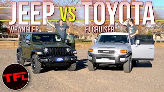 The Jeep Wrangler And Toyota FJ Cruiser Just DON'T Depreciate: Which One SHOULD You Buy?
