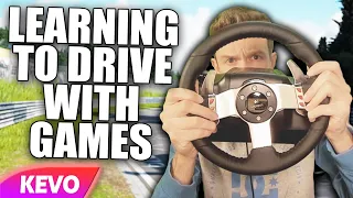 Learning to drive using video games and a steering wheel