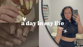 VLOG 6: DIML Nail Tech Edition | Hailey Bieber Inspired Nails | New Business? | Full Work Day
