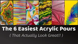 The 6 easiest acrylic pours (that actually look great) - Easy Art!