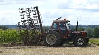 Fiat 110-90 DT Turbo 4WD Cultivating The Field at Fiat Day 2017 | PURE SOUND | Danish Agriculture