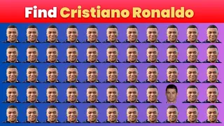FIND Cristiano Ronaldo, Messi, Neymar And Other Football Players ‼️⚽️ QUIZ 2024