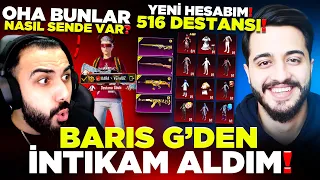 516 DESTANSILI YENİ HESAP ALIP BARIŞ G. Yİ KIŞKIRTTIM! BÜYÜK İNTİKAM! PUBG Mobile