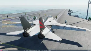 PvE Session, F-14A Tomcat. DCS (Transcendence from Start to Min 32)