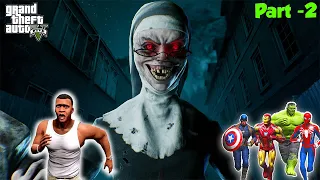 Franklin and Avengers Fight With EVIL NUN (THE END) in gtav | GTAV Avengers | A.K GAME WORLD