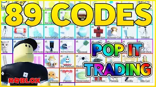 🟢89 CODES🟢ALL CODES 🟢 ALL WORKING CODES for⭐ POP IT TRADING ⭐ Roblox 2024