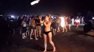 Jeep Go Topless Weekend Bikini Fire Dancer Crystal Beach, Tx
