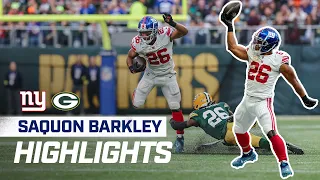 Saquon Barkley's BEST Plays in 106-yard Game vs. Packers Week 5 | New York Giants