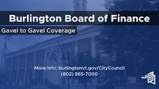 Burlington Board of Finance - 3/18/2024