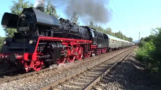 Německá parní lokomotiva 35 1097-1 ve Rtyni nad Bílinou. 16.9.2023
