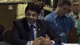 Fijian Attorney-General officiates at Pacific Finance Ministers Meeting.