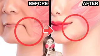 3 Simple Face Exercises At Home! Lift Droopy Mouth Corners, Marionette Lines