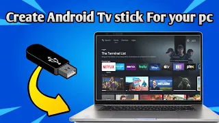 Convert Pendrive Into Android TV Stick | Convert Old Pc To Android Tv | Install Android Tv Os On Pc