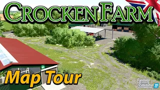CROCKEN FARM MAP TOUR! | SUPERB UK MAP!! | BACK IN OLD BLIGHTY! - FS22 | GRAINMAN TRAVELS ✈️