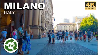 Milan Italy 4K | City Walking Tour around the City of Fashion