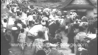 Laos Crisis Civil War 1961 Newsreel PublicDomainFootage.com