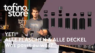 Alle YETI-Trinkflaschen und -Deckel erklärt!