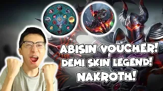 Roulette Sampe Dapat SKIN LEGEND NAKROTH! Gameplay Ngaco! - AOV Indonesia