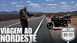 VIAGEM DE MOTO PARA O NORDESTE BR-101 EUCLIDES DA CUNHA/BA  Ep77