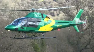 CHELTENHAM RACECOURSE HELIPORT/FESTIVAL-AW119 G-HZRD LANDING AND PARKING 14-3