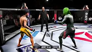 Bruce Lee vs. Alien (EA Sports UFC 3) - K1 Rules