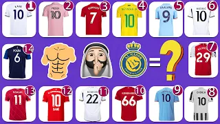 Guess the SONG, EMOJI,JERSEY, CLUB of famous football players,Ronaldo, Messi, Neymar, Mbappe