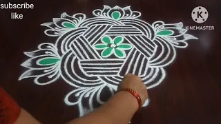 New year rangoli design for 2023🌹 Easy Sankranthi muggulu 🌹 Beautiful Pongal Kolam