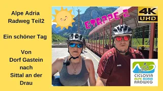 Alpe Adria Radweg Tag2 Ein schöner Tag heute durch die Tauernschleuse nach Spittal an der Drau