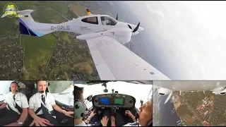 Lufthansa Aviation Training (EFA) Diamond DA42 ULTIMATE COCKPIT MOVIE [AirClips full flight series]