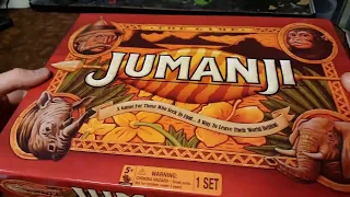 Jumanji board game unboxing