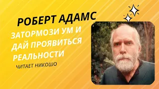 🕉️ Роберт Адамс - Затормози ум и дай проявиться реальности (Роберт Адамс сатсанг, читает Никошо)