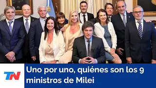 Uno por uno, quiénes son los 9 ministros de Javier Milei