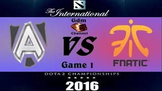 Alliance vs Fnatic, 1 игра, The International 2016  | 10.08.2016 [RU]