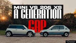 Peugeot 205 XS and R53 Mini Cooper S comparison drive - How big is the generation gap? | OVERTAKE